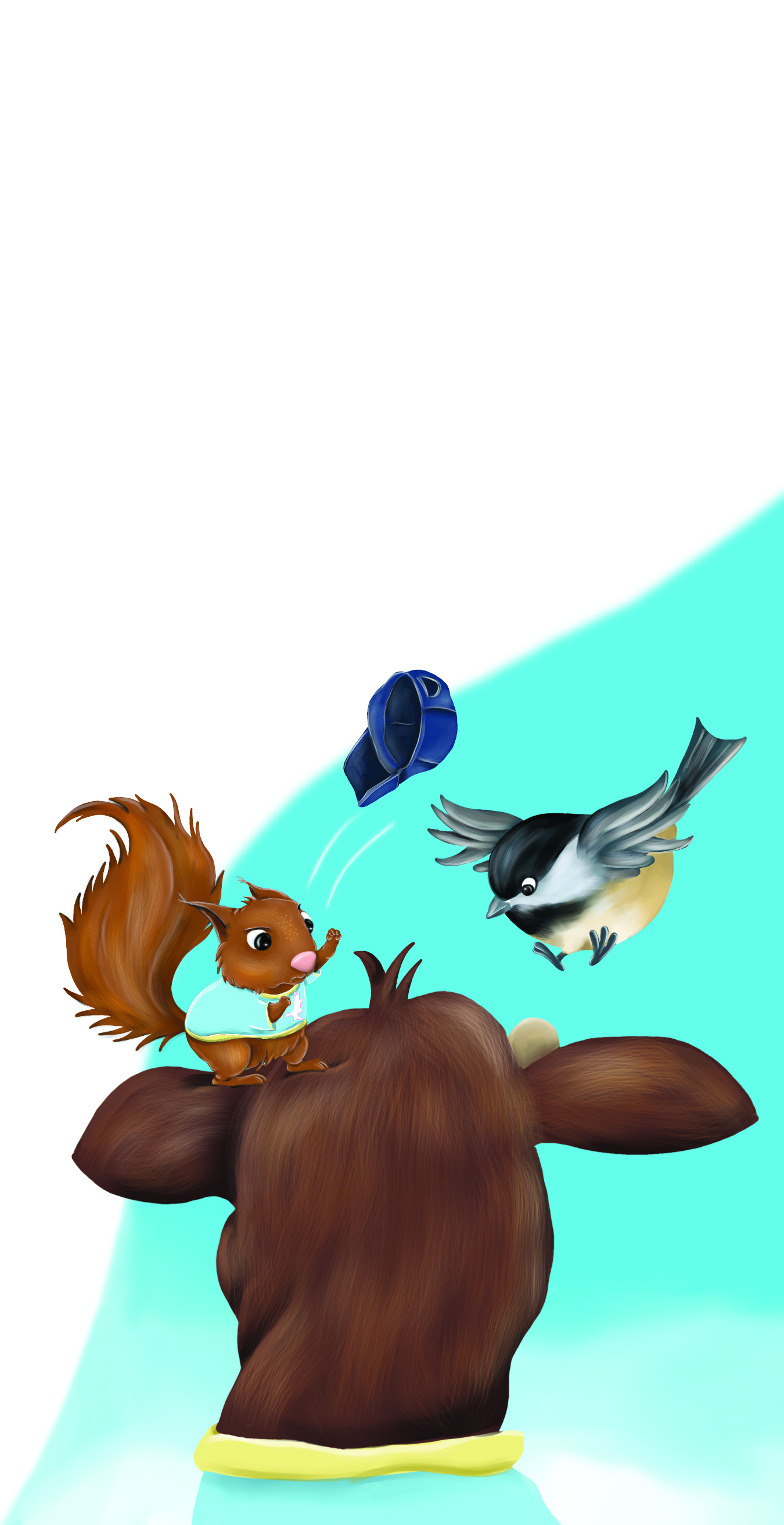 Interior illustration from Bruce and the Trouble with Antlers — page 30